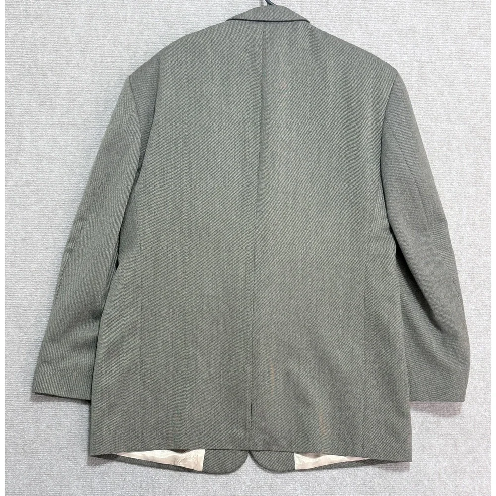 J Ferrar Blazer Mens 44R‎ Gray Wool Blend Custom Fit Single Breasted Sport Coat